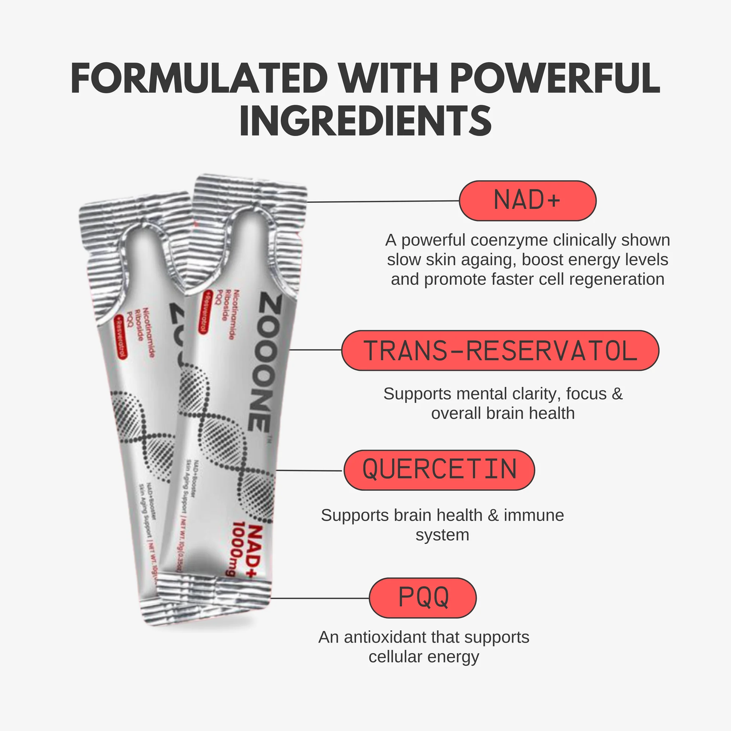 ZOOONE® NAD⁺ Drink Mix